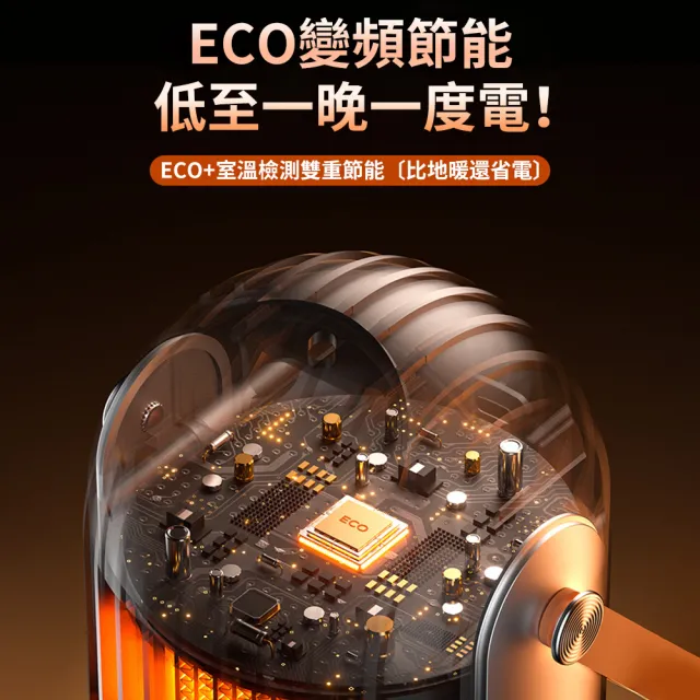 【tounichi 東日】觸屏暖風機 可遙控可定時取暖器(PTC陶瓷加熱/3秒速熱)