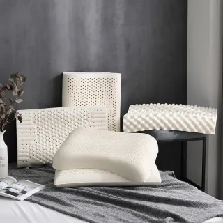 【MIT iLook】買1送1 100%天然泰國工學舒眠乳膠枕(天然乳膠/乳膠石墨烯-多功能任選)