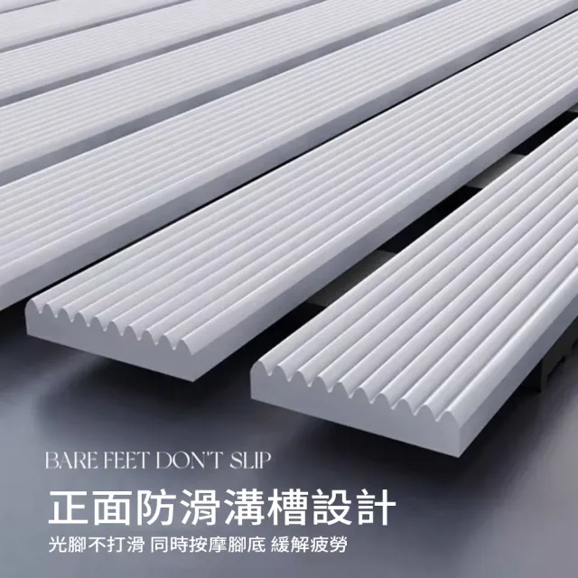 媽媽咪呀 TPE排水按摩浴室止滑墊43x61cm雙面防滑格柵型(浴室地墊 止滑地墊)
