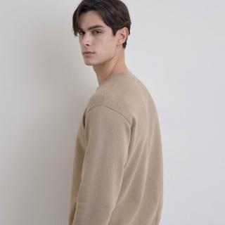 【GIORDANO 佐丹奴】男裝素色加絨大學TEE Urban Casual Stroll系列(44 昆布褐)