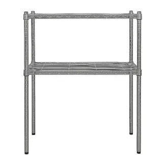 【dayneeds 日需百備】輕型 75x45x90cm 二層電鍍（鎖管）波浪架(展示架/儲藏架/收納層架/層架/鐵架)