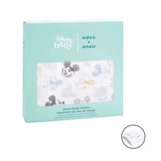 【aden+anais】官方直營 迪士尼迷你經典四層紗毯米奇米妮 100%純棉親膚 小被被 70x70cm