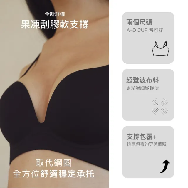 【24HRS】美胸款 視覺引爆 無感集中內衣(聚攏無鋼圈內衣 無鋼圈內衣 女內衣 女內著 背扣式)
