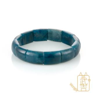【Woogie武吉珠寶】精品藍磷灰鐲排(12-13mm)