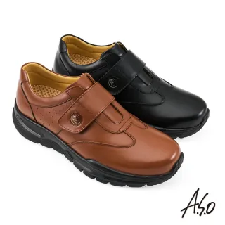 【A.S.O 阿瘦集團】A.S.O 活氧氣墊系列-黏帶健康氣墊鞋-直播限定(男鞋_2色任選)