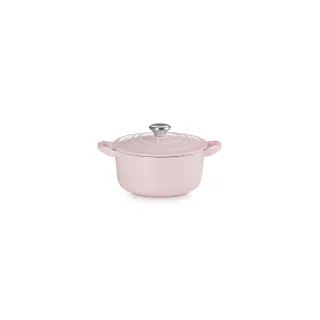 【Le Creuset】琺瑯鑄鐵鍋圓鍋16cm(雪紡粉)