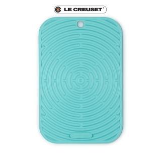 【Le Creuset】耐熱矽膠長方型隔熱墊(櫻桃紅/加勒比海藍/薄荷綠 3色選1)