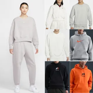 【NIKE 耐吉】連帽上衣 大學T 長袖 厚底 帽T 休閒 男款 女款 多款(DQ5762-009&)