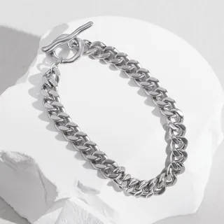 【vacanza】Plain-me聯名｜剛柔並濟 經典 316L醫療鋼飾品 鍊條純鋼手鍊(抗過敏 交換禮物 情侶手鍊)