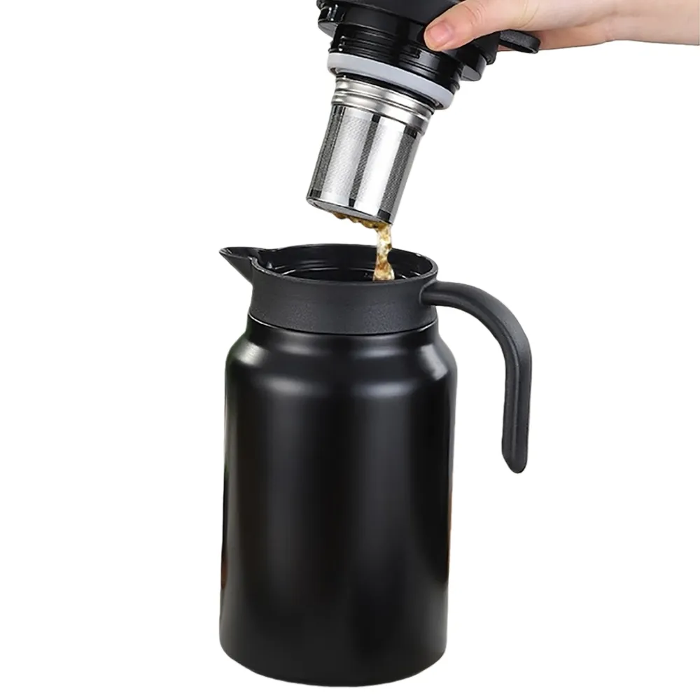 TIANXI】燜茶壺不鏽鋼泡茶壺大容量保溫壺精密濾網茶水分離(1500ML濾