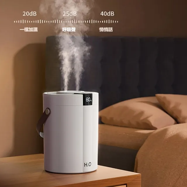 【kingkong】納米雲雙噴加濕器1.5L 數顯小夜燈水氧機 GS44
