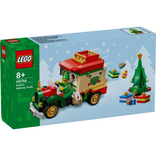 【LEGO 樂高】Iconic 40746 耶誕老人的送貨車(聖誕禮物 居家擺設 玩具 積木)S