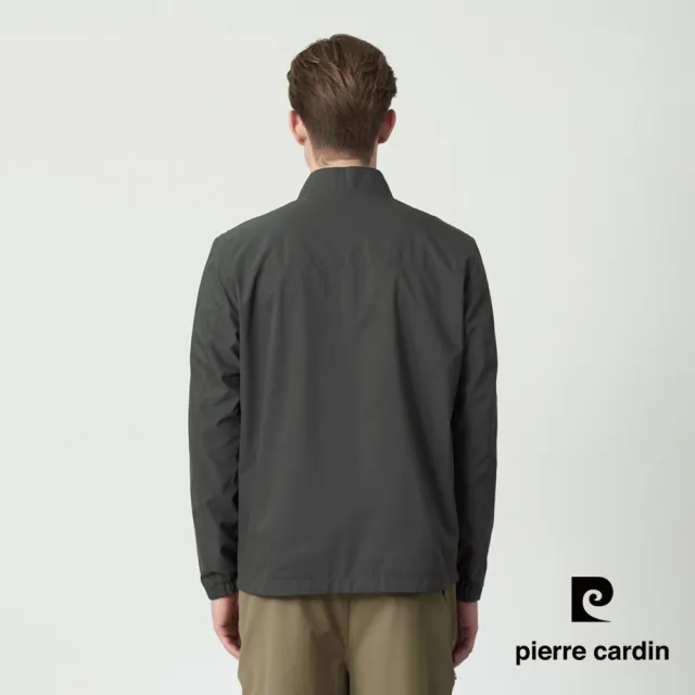 【pierre cardin 皮爾卡登】休閒服飾 男款 雙面穿立領休閒夾克外套-灰色(5255661-95)
