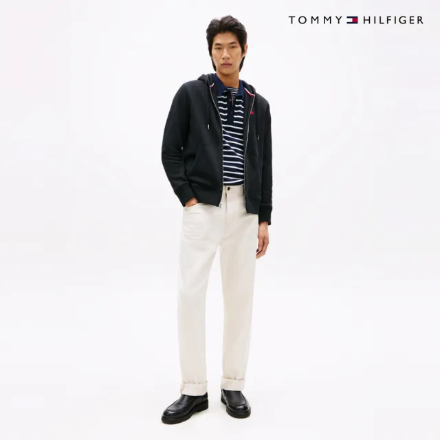 【TOMMY HILFIGER】官方旗艦館Essential 全拉鍊連帽外套_黑色