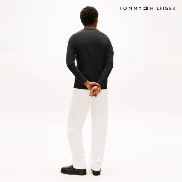 【TOMMY HILFIGER】官方旗艦館Tino長袖 T-Shirt_黑色