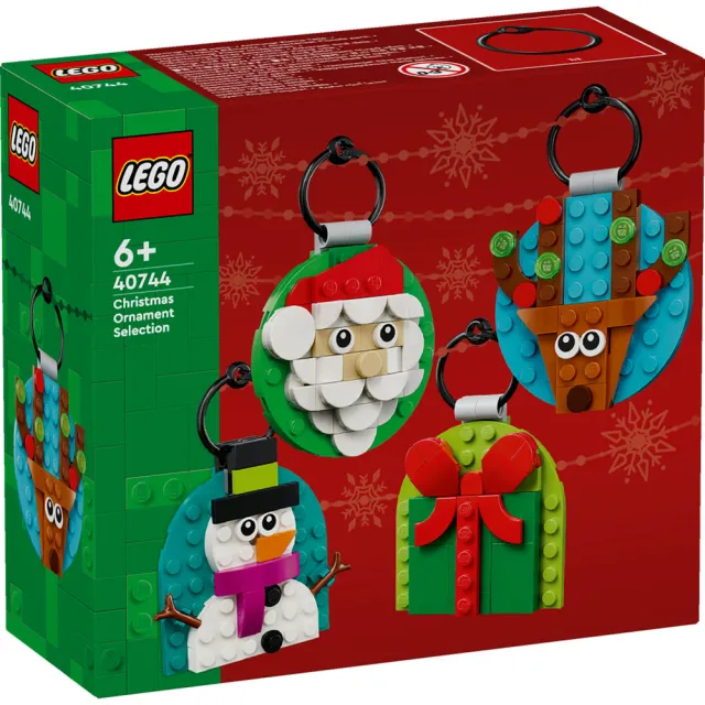 【LEGO 樂高】耶誕桌飾 & 耶誕老人的送貨車 & 耶誕飾品_3入組(40743 40746 40744)