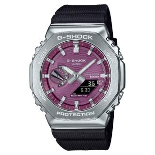 【CASIO 卡西歐】G-SHOCK金屬藍芽雙顯錶(GBM-2100A-4B)