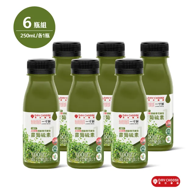 【Day Juice 果日飲】蘿蔔硫素冷壓蔬果鮮級飲6瓶組(鮮級1號*6瓶)