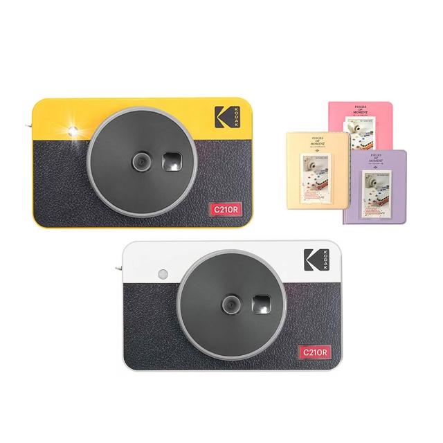 KODAK柯達 Mini Shot 迷你相機，尺寸僅5~10公分，輕巧便攜。支援WI-FI無線連線與即時列印功能，讓您隨時捕捉美好時刻並直接沖洗分享。顏色選擇白色或黃色，適合日常使用。公司貨享有12個月保固，品質保證，完美結合復古風格與現代科技。