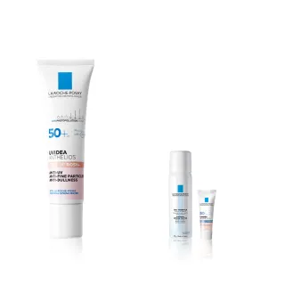 【理膚寶水】全護清透亮顏防曬隔離乳 UVA PRO 30ml 年度限定組F(新瑰蜜霜)