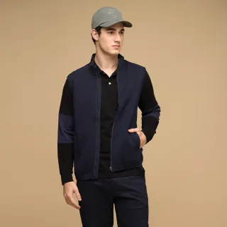 【NAUTICA】官方旗艦 男裝 異材質拼接背心(藍色)