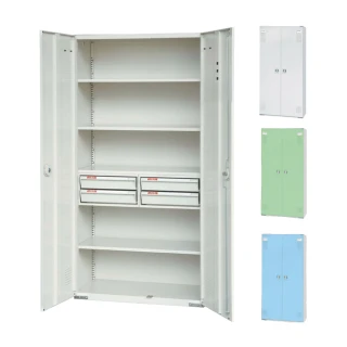 【大富】HDF新型多用途置物公文櫃 2片鋼製門板 W900xD450xH1802mm/個 HDF-SC-012