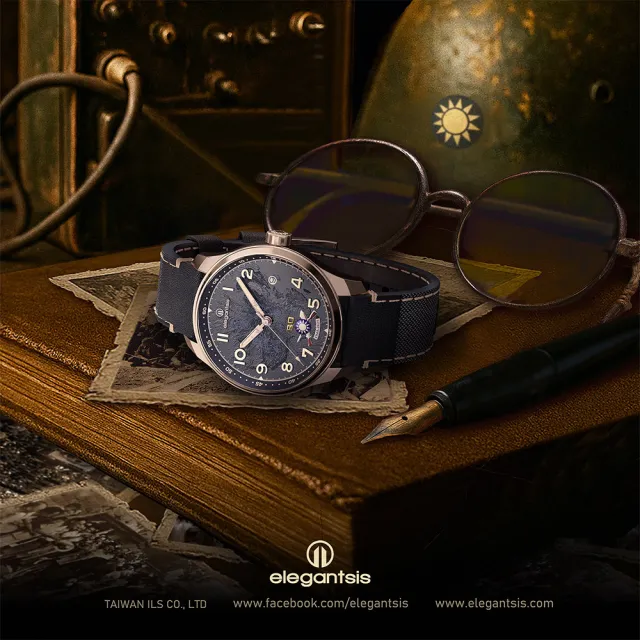 【elegantsis 愛樂時】民族紀念機械錶 手錶-42mm(ELJO42AS-SJW80-NU01LC)