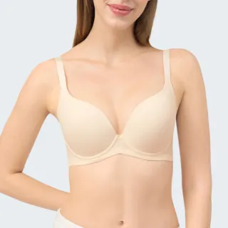 【Triumph 黛安芬】自在嚴選系列 全罩鋼圈內衣 C-E(簡約杏)