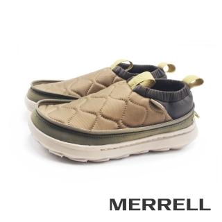 【MERRELL】男 HUT MOC 2 PACKABLE PLUS 輕量拉鍊懶人休閒鞋 男鞋(綠色)