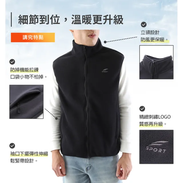【JU SHOP】買一送一!男女日系搖粒絨背心 保暖背心 刷毛 珊瑚絨 兩款(背心 背心外套 背心男 背心女 大尺碼)