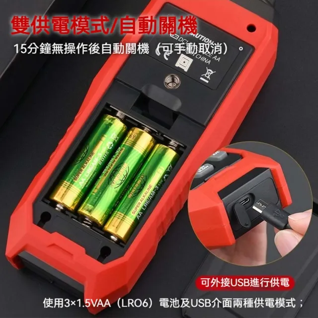 【TASI特安斯】工業級K型熱電偶多通道溫度計(四通道測溫 工業級溫度計 感溫棒 冷媒溫度 測溫儀 鍋爐測溫)