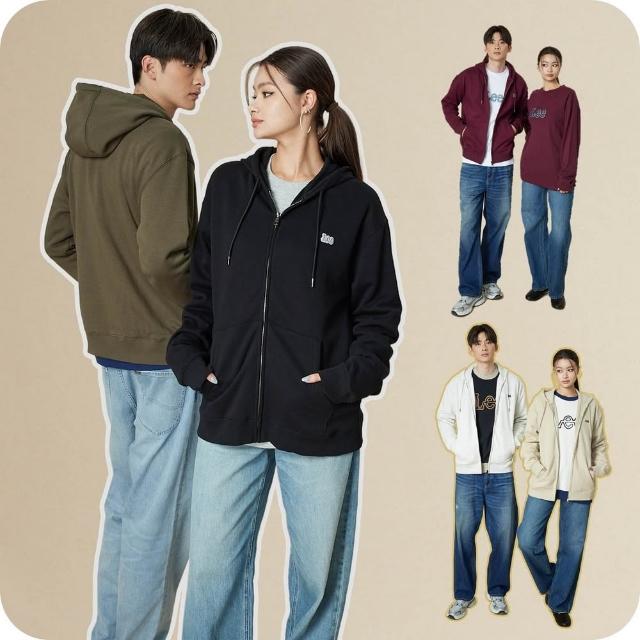 【Lee】男裝 休閒外套 / 純色連帽 內刷絨 共6色 季節性版型(LB513014)