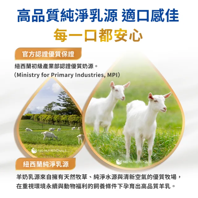 【QUAKER 桂格】愛力心成長羊奶粉800g x1罐(紐西蘭純淨乳源 A2 β-酪蛋白)