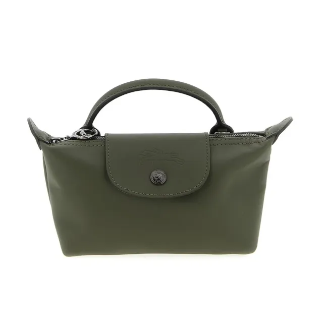 【LONGCHAMP】Le Pliage Xtra XS 迷你 牛皮 手提包 肩背包 斜背包 水餃包 冷杉綠色 34205987549