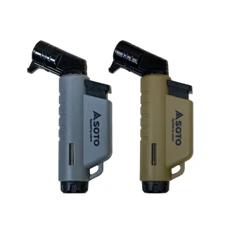【SOTO】L型填充式掌中點火器 ST-486限定系列(月球灰/土狼棕 露營填充式打火機)