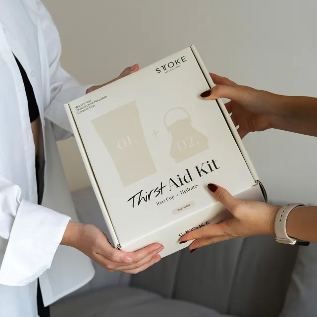 【STTOKE】Thirst Aid Kits 精品陶瓷保溫杯擴充禮盒組 16oz/460ml(陶瓷塗層/防漏隨行/2色任選)