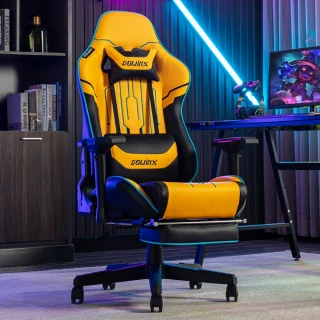 【優家】坐躺兩用電競椅 高靠背電腦椅 人體工學椅 可升降辦公椅 遊戲椅(160°後仰 4D調節扶手 加大加寬)