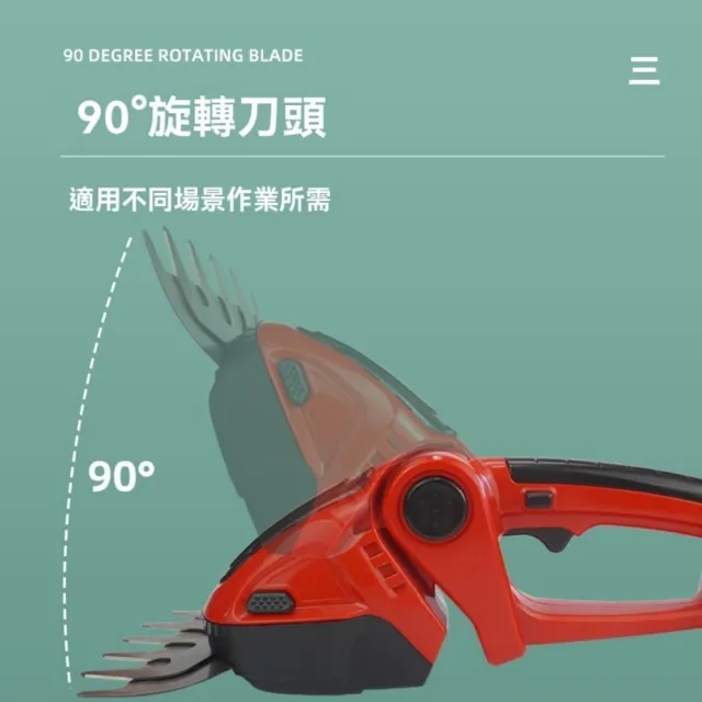 【銘利萊】家用小型割草機 充電式草坪剪草機 打草機 多功能手持 電動綠籬修剪機(草坪機 綠離機 一機兩用)