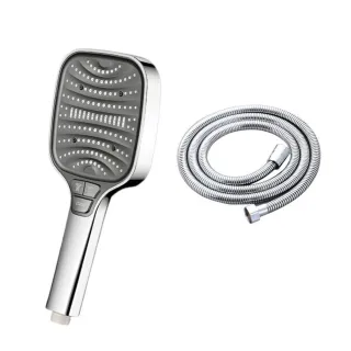 【享屋】大熊掌蓮蓬頭-附淋浴軟管(蓮蓬頭 大出水蓮蓬頭 浴室增壓花灑蓮蓬頭 超強加壓 高壓蓮蓬頭)