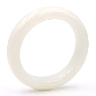 【JA-ME】天然和田玉老坑種白玉厚裝玉鐲#19(年終慶/年貨節/招財開運/現貨/僅此一件)