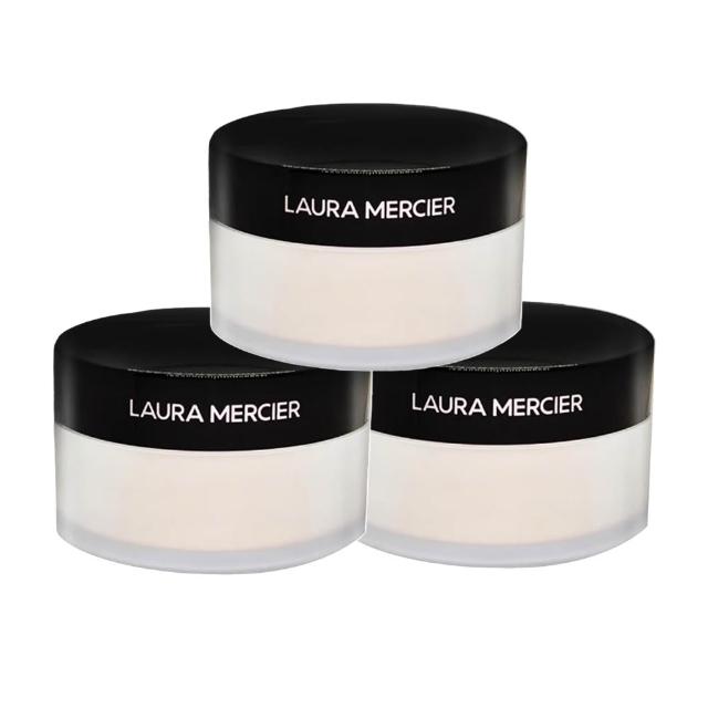 【LAURA MERCIER 蘿拉蜜思】煥顏透明蜜粉29gx3入#透明色(雙12/國際航空版)