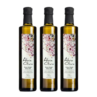 【Alva Oliva艾娃橄欖】特級冷壓初榨橄欖油750mlx3瓶