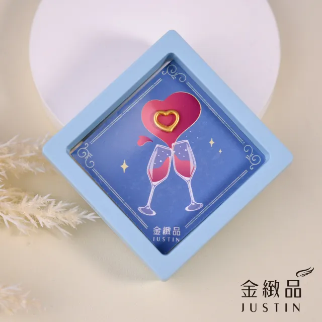 【金緻品】黃金擺件 浪漫玫瑰精裝座 0.04錢(多選 愛心 心型 1314 一生一世 立體)
