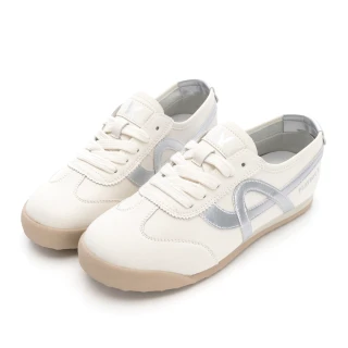 【PLAYBOY】許我耀眼 質感真皮德訓鞋-米白-PY1718