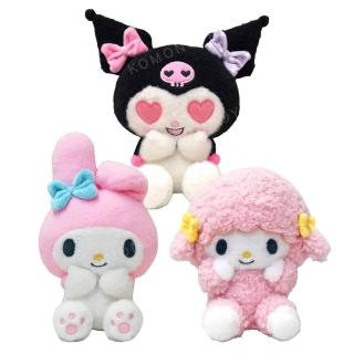 【小禮堂】Sanrio 三麗鷗 絨毛玩偶娃娃 S Netflix原創動畫 My Melody & Kuromi(平輸品)