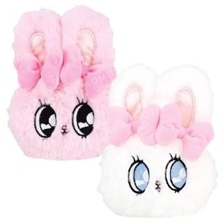 【小禮堂】Esther Bunny 艾絲樂小兔 絨毛造型零錢包吊飾 大臉款(平輸品)