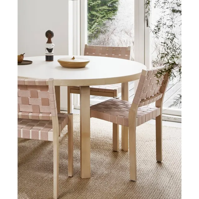 【北歐櫥窗】Artek Aalto Table 90A 圓桌(白色桌面、直徑 100 公分)