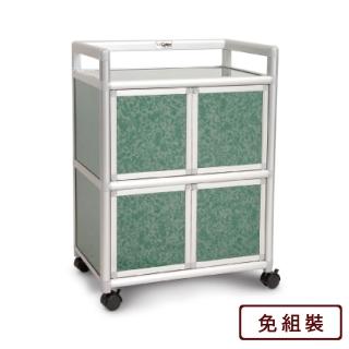 【Cabini 小飛象】花崗綠得意1.8尺鋁合金4門餐櫃-60.4x41.1x83.6cm