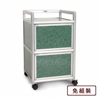 【Cabini 小飛象】花崗綠得意1.5尺鋁合金2門餐櫃-49.8x50.8x83.6cm