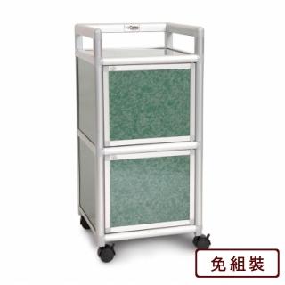 【Cabini 小飛象】花崗綠得意1.2尺鋁合金2門餐櫃-40.1x41.1x83.6cm
